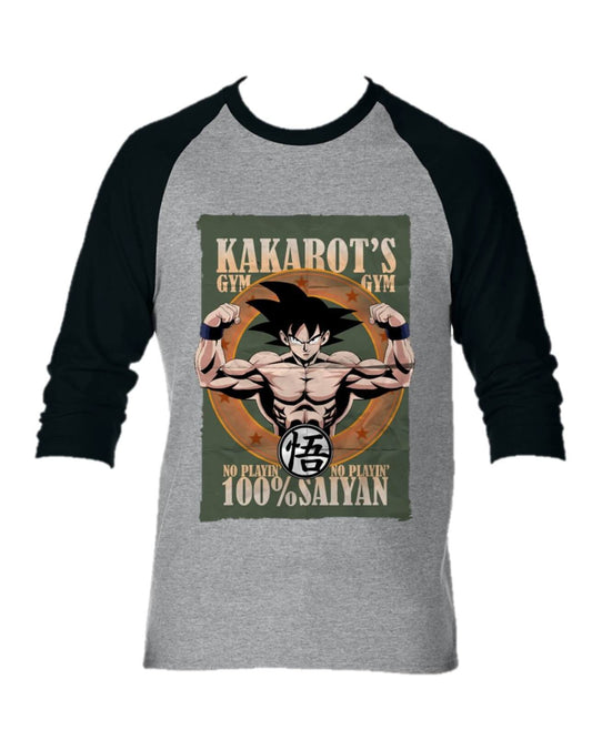 CAMISETA SAIYAN GOKU DRAGON BALL CAMIBUSO MANGA LARGA