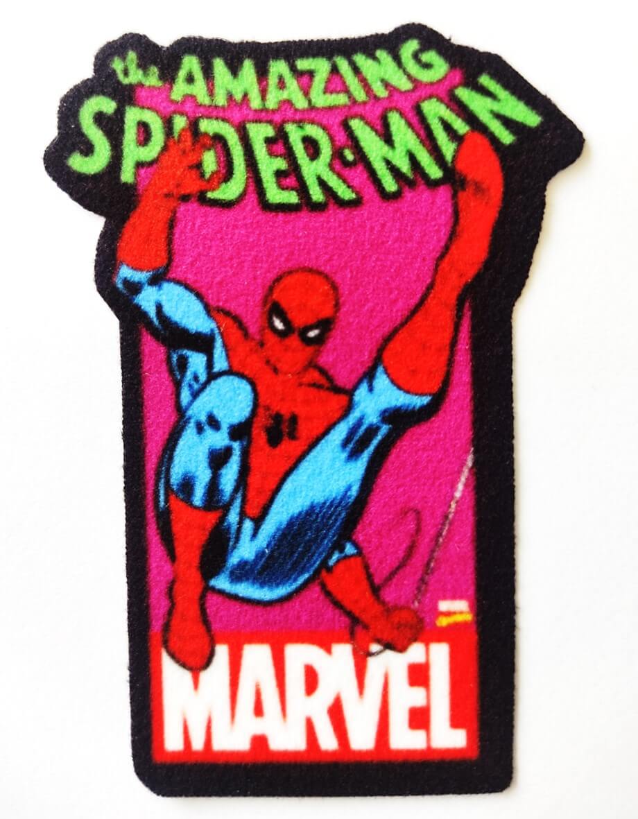 PARCHE TEXTIL SPIDERMAN APLIQUE TEXTIL PEGA CON PLANCHA