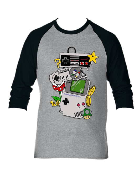 CAMISETA GAMER NINTENDO CAMIBUSO MANGA LARGA