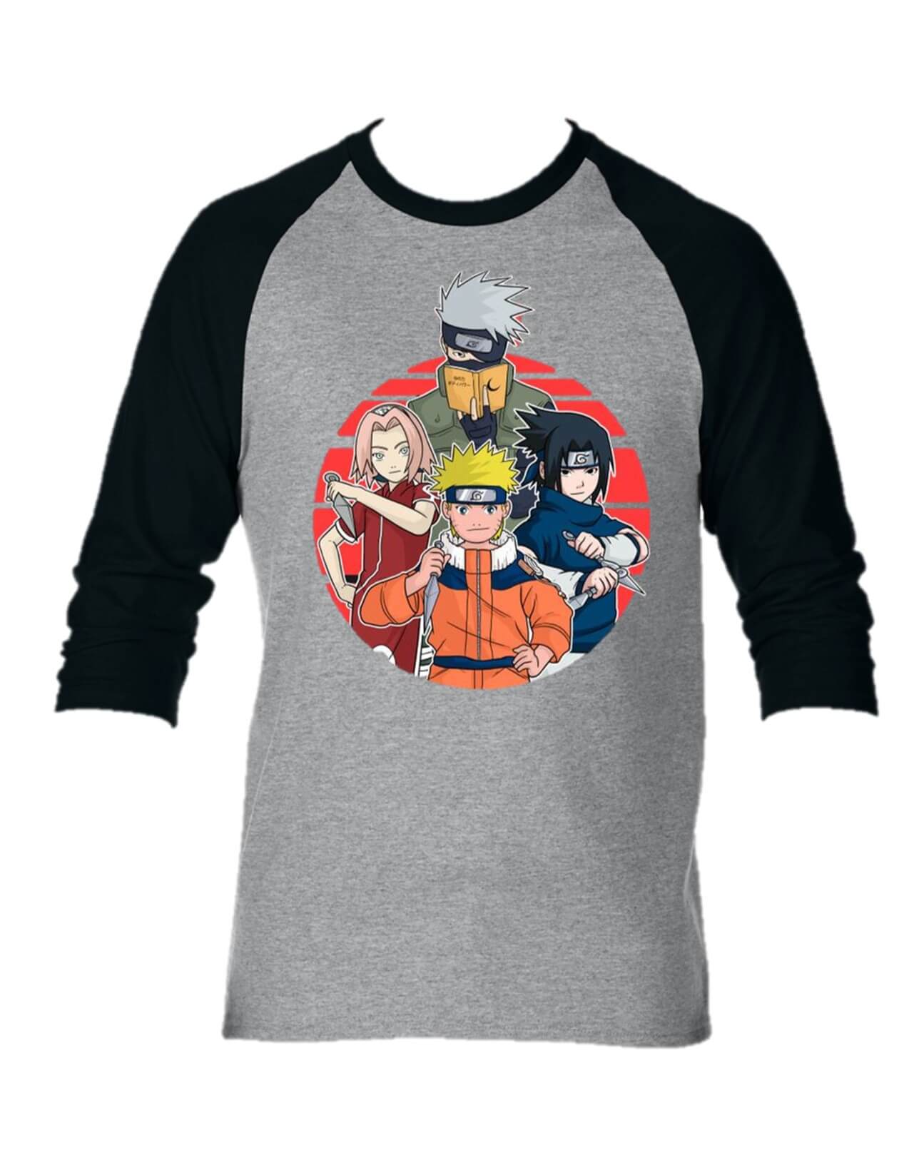 CAMISETA NARUTO EQUIPO CAMIBUSO MANGA LARGA