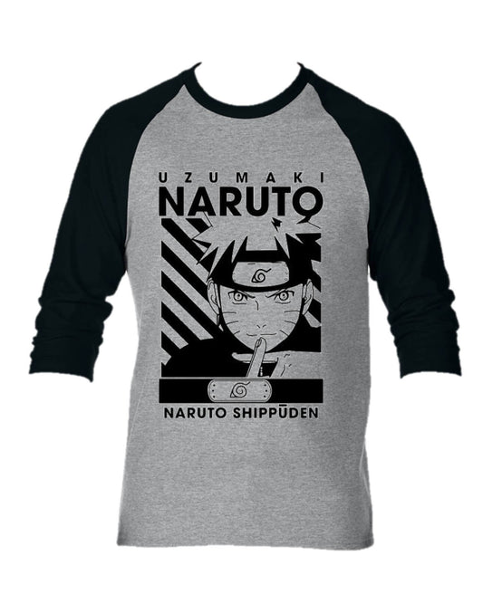 CAMISETA NARUTO SHIPPUDEN CAMIBUSO MANGA LARGA