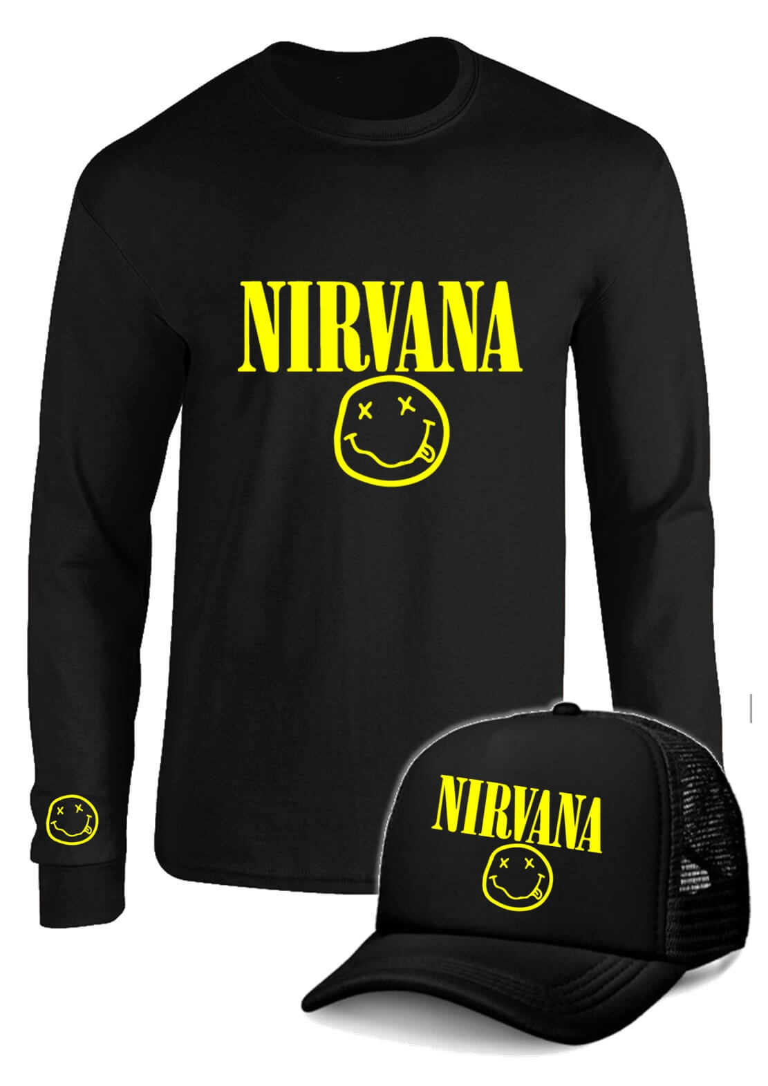 CAMIBUSO NIRVANA MANGA LARGA CON GORRA