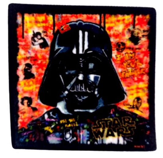 PARCHE TEXTIL  STAR WARS DARTH VADER APLIQUE TEXTIL PEGA CON PLANCHA