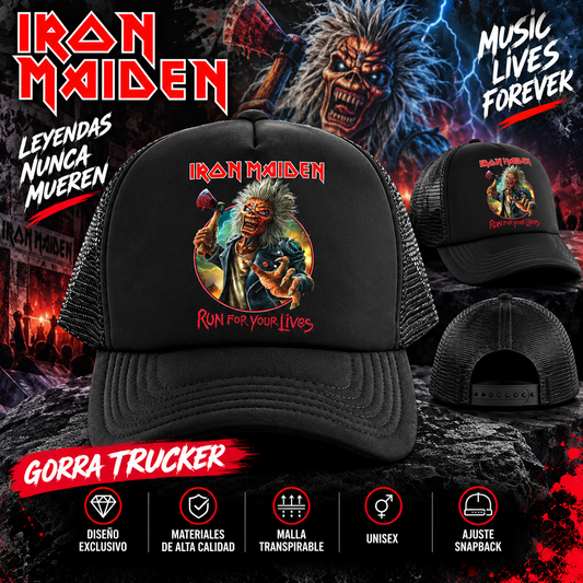 GORRA TRUCKER IRON MAIDEN – RUN FOR YOUR LIVES
