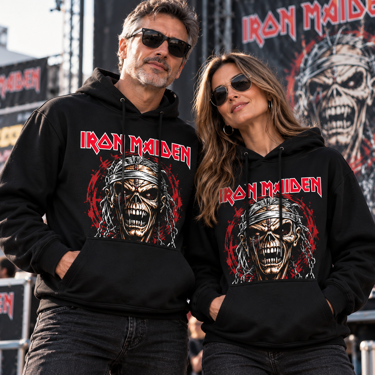 BUZO IRON MAIDEN  LOGO EDDIE SKULL