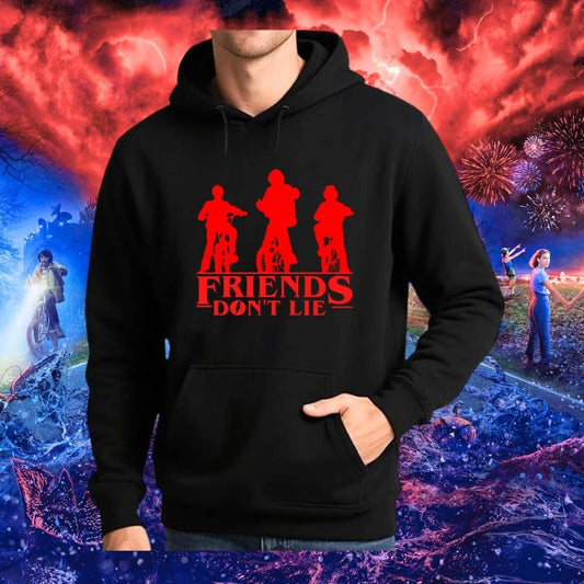 BUZO STRANGER THINGS FRIENDS DONT LIE HOODIE