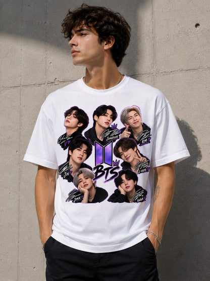 CAMISETA BTS FANS BLANCA